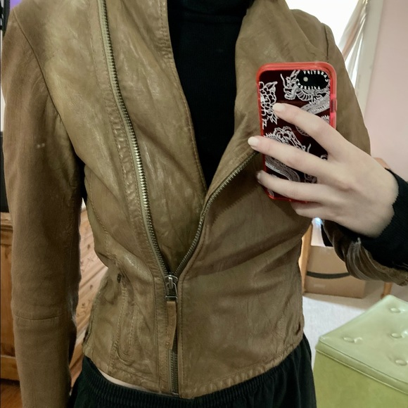 ALL SAINTS Leather Jacket - Picture 9 of 12